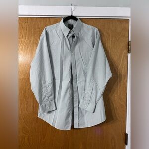 Jos. A. Bank Green Checkered Dress Shirt